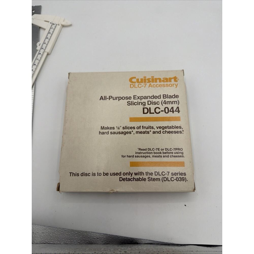 Cuisinart DLC-044 4mm Replacement Slicing Blade Disc/ DLC-7 Food Processor Used